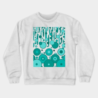 Teal Drops Crewneck Sweatshirt